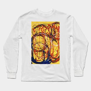 Yellow swirl Long Sleeve T-Shirt